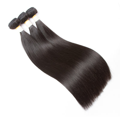 Fayuan bone straight bundles with 4x4 closure & 5x5 closure