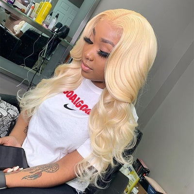 Fayuan Body wave 613 Blonde Lace closure & Lace frontal wig