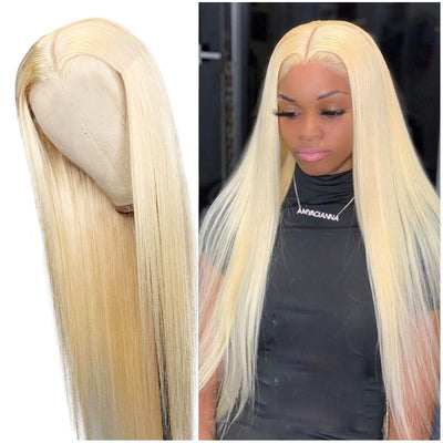 Fayuan Straight Blonde 613 Lace Wigs