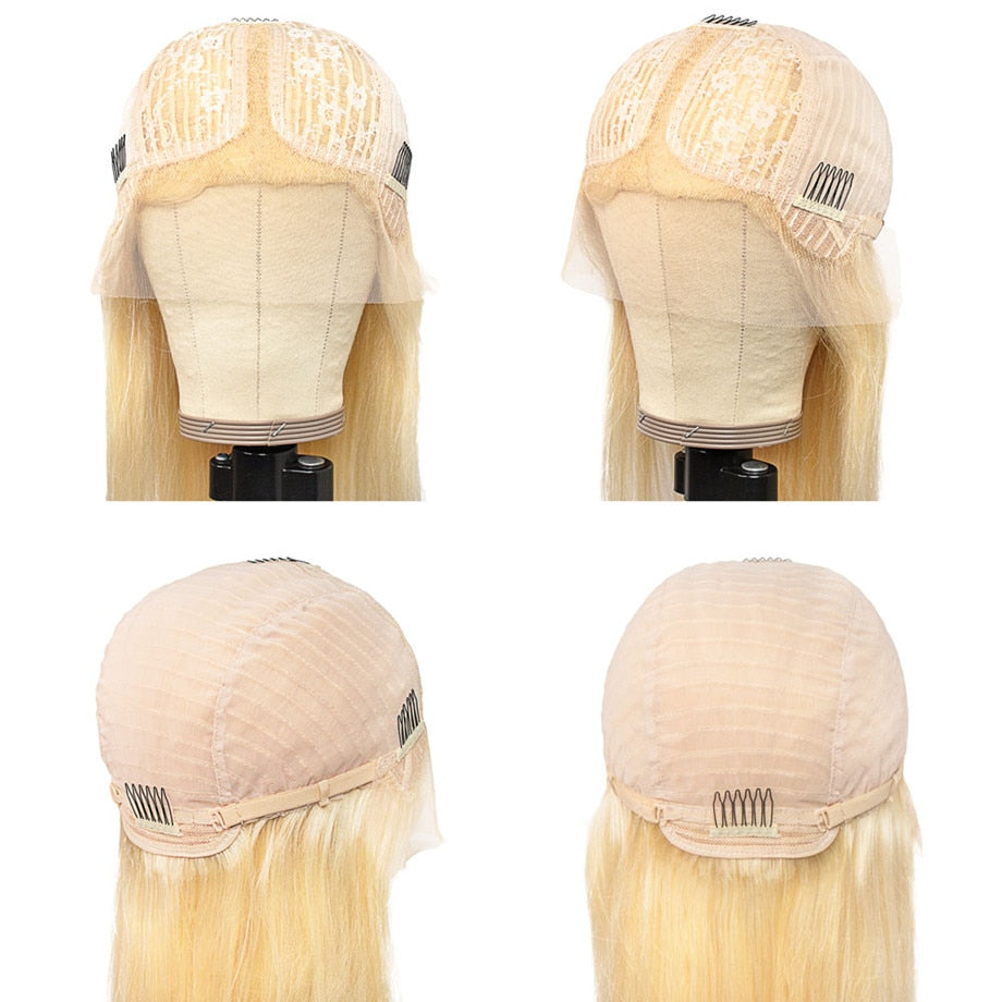 Fayuan Straight Blonde 613 Lace Wigs