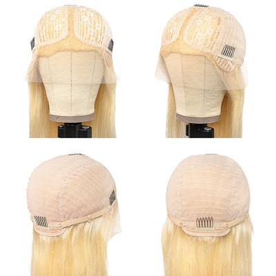 Fayuan Straight Blonde 613 Lace Wigs