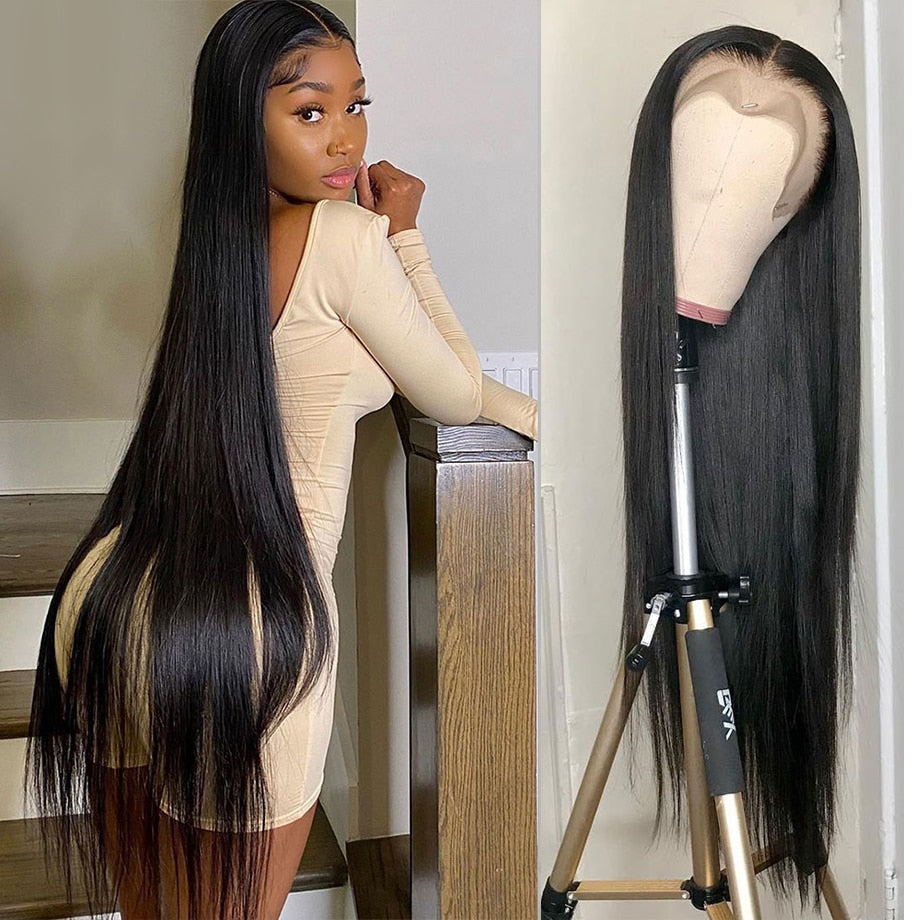 Fayuan Straight Lace Front Wig 13x4 Lace Frontal Preplucked High Density Wig