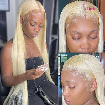 Fayuan Straight Blonde 613 Lace Wigs