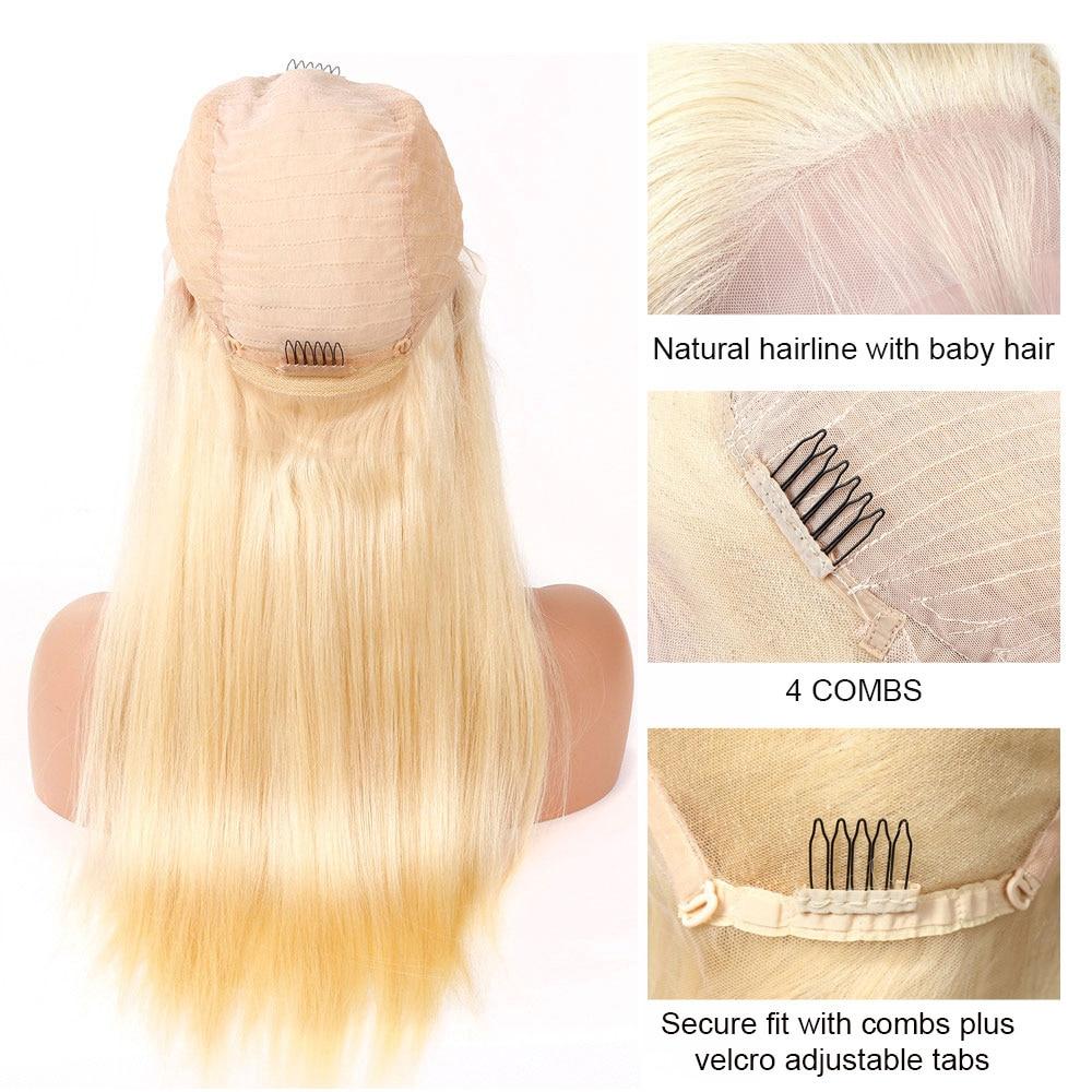 Fayuan Straight Blonde 613 Lace Wigs