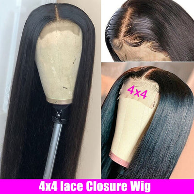 Fayuan Straight 4x4 Lace Closure Wig