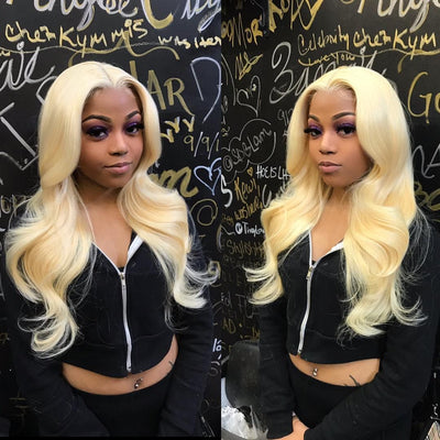 Fayuan Body wave 613 Blonde Lace closure & Lace frontal wig